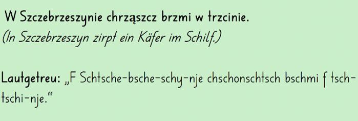 Zungenbrecher Polnisch