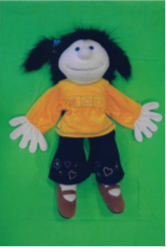 Handpuppe Sophia. Aufnahme Melinda Kodric